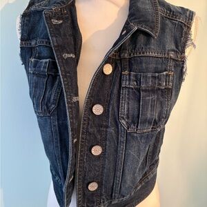 Denim Sleeveless Vest
